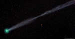 Расщепленный ионный хвост кометы Лавджоя E4