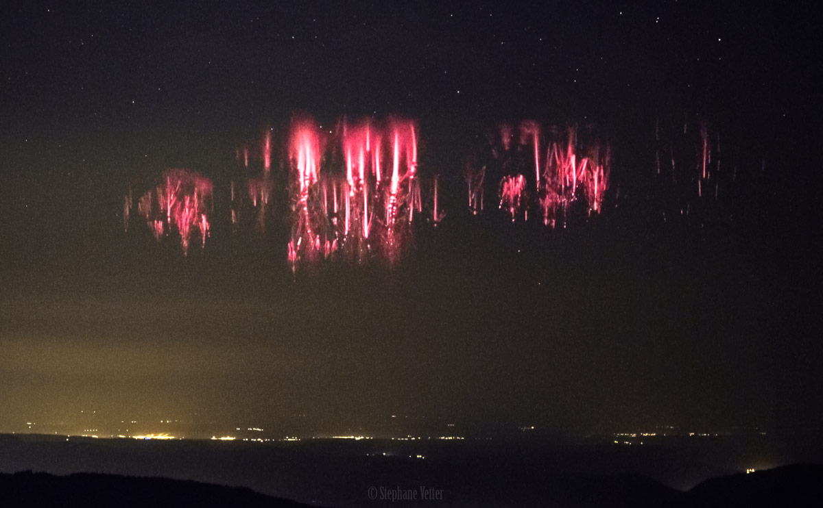 Red Sprites over the Channel