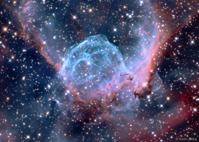 Thors Helmet Emission Nebula