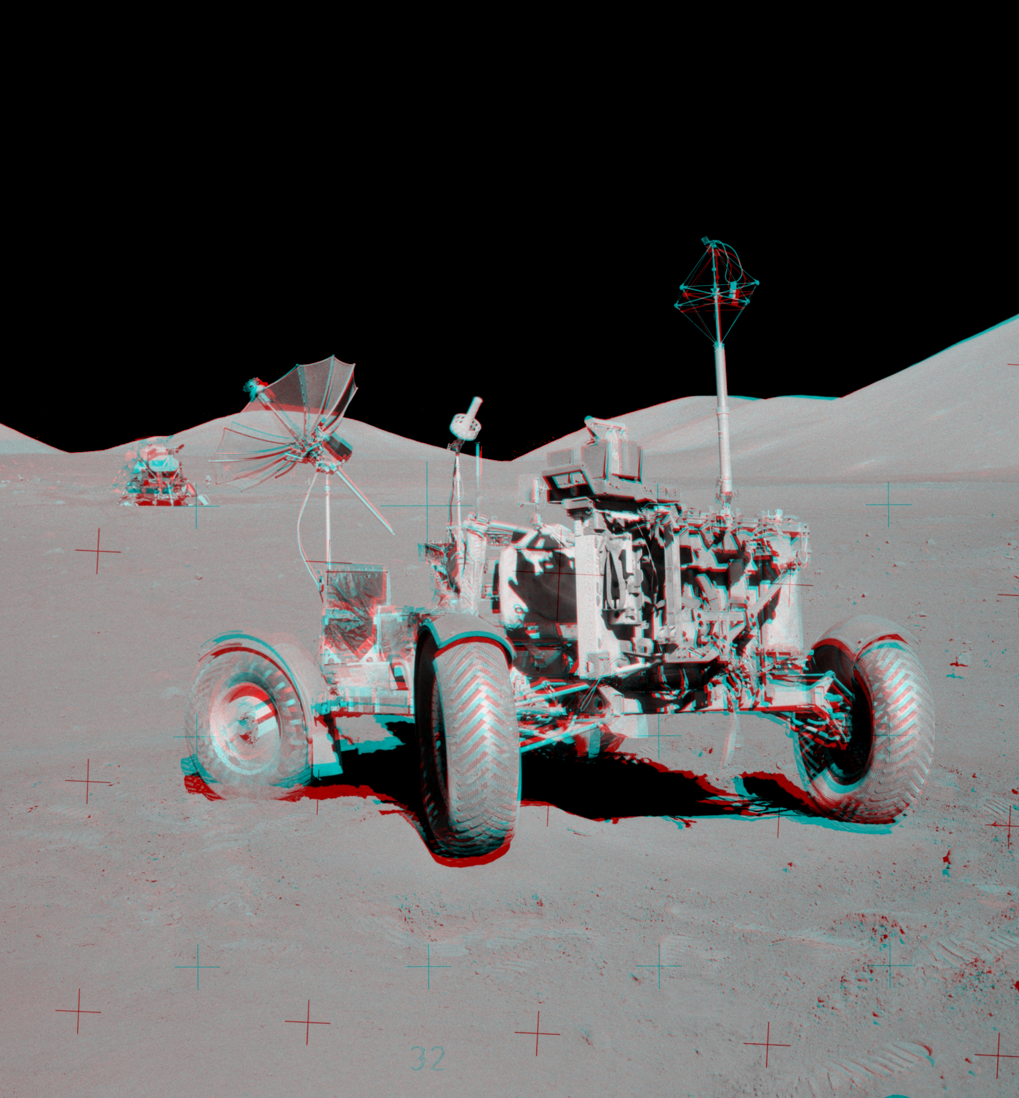 Apollo 17 VIP Site Anaglyph