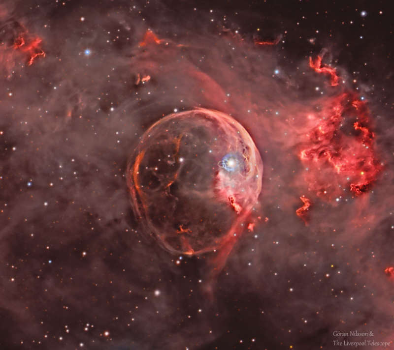 NGC 7635: The Bubble Nebula Expanding