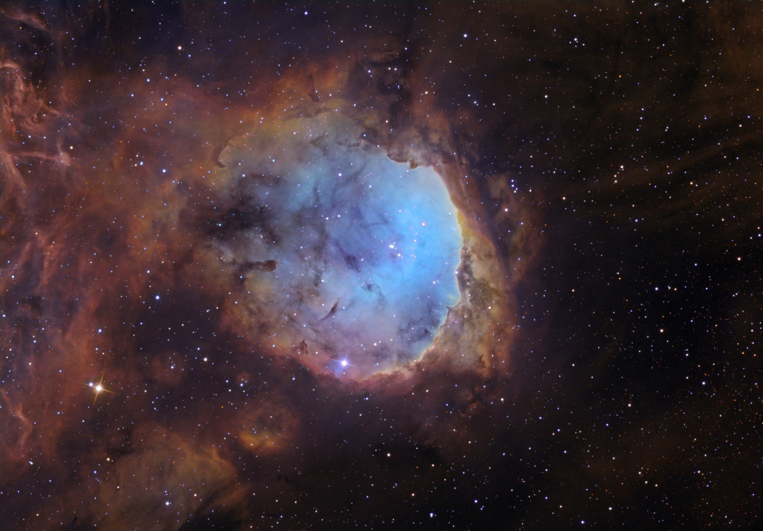 NGC 3324 v Kile