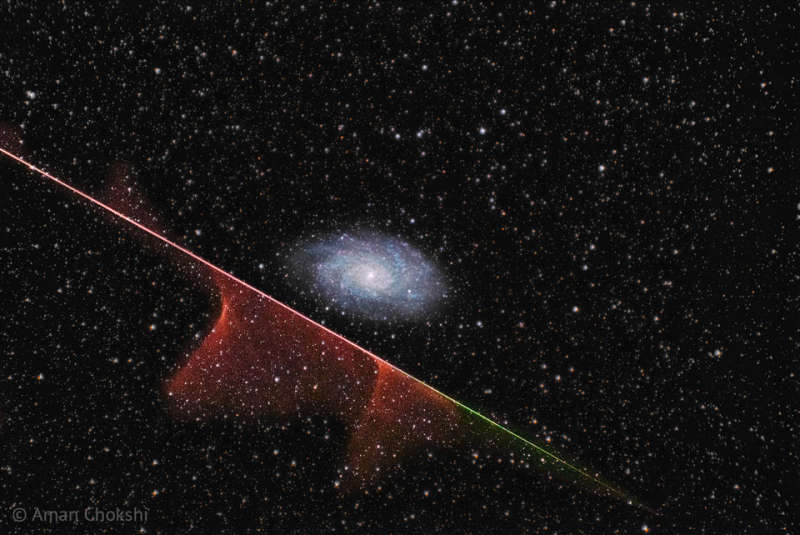 Meteor Misses Galaxy