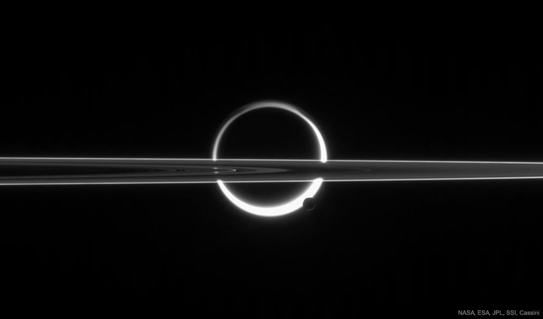 Saturn, Titan, Rings, and Haze