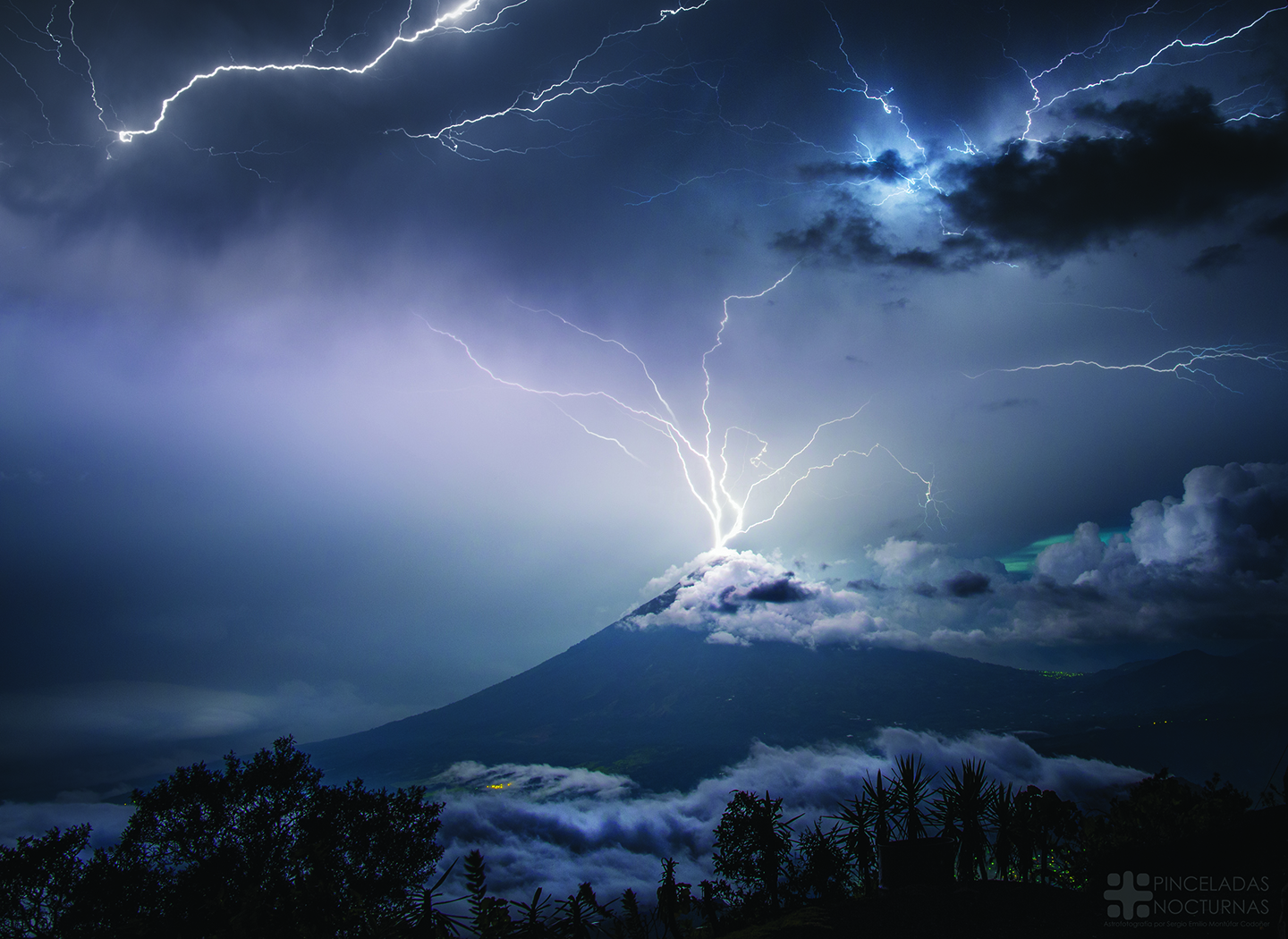 Lightning over the Volcano of Water