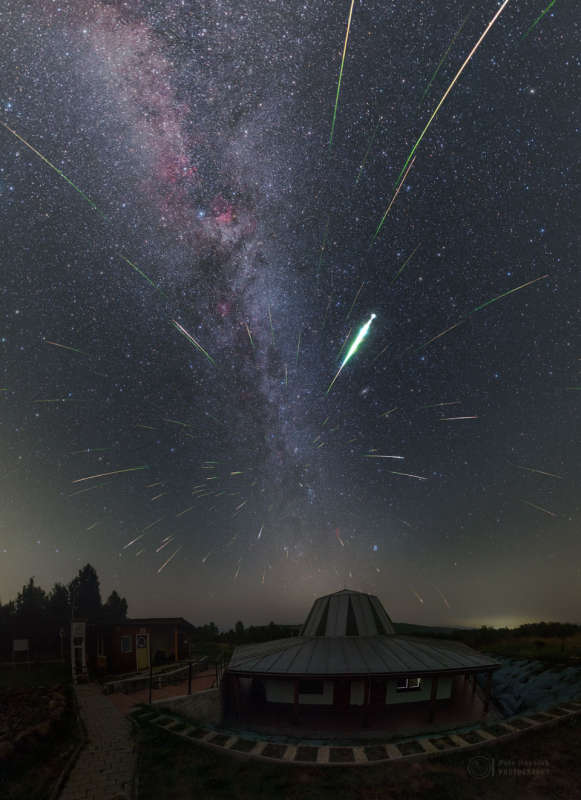 Perseid Meteors over Slovakia