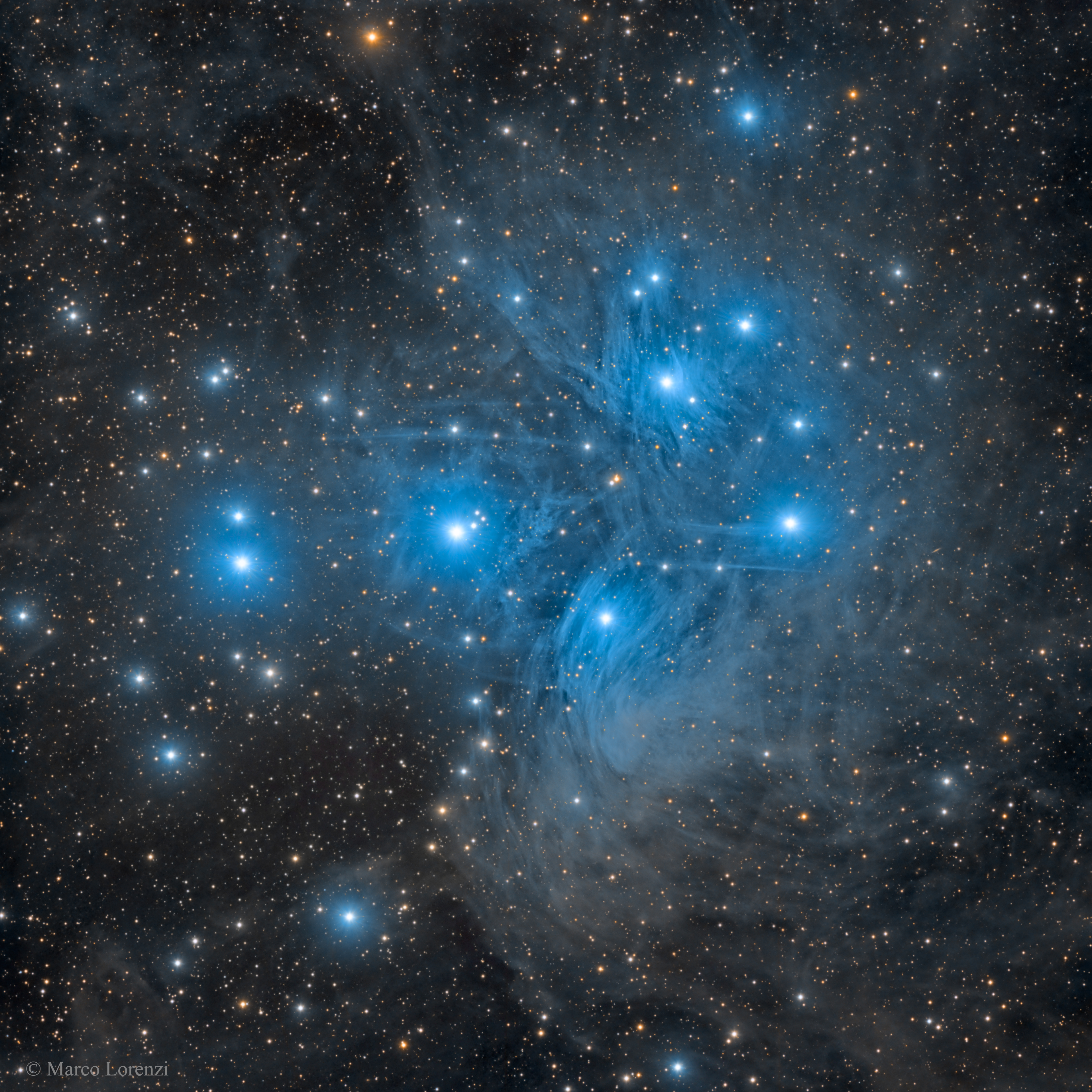 M45: zvezdnoe skoplenie Pleyady