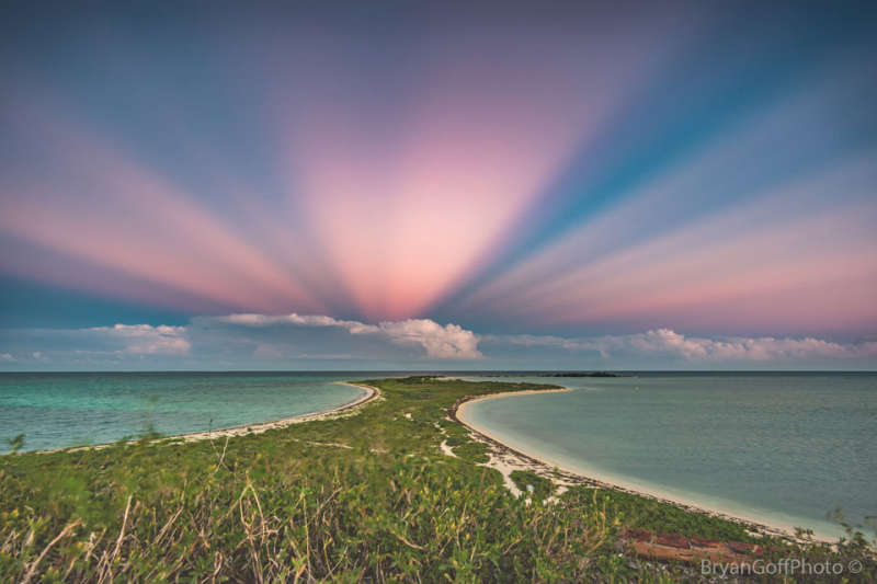 Anticrepuscular Rays over Florida