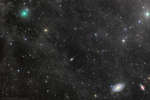 Комета ATLAS и огромные галактики