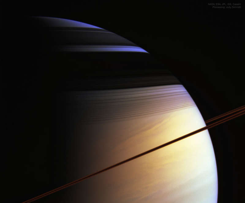 The Colors of Saturn from Cassini