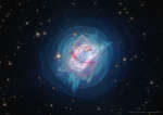 Yarkaya planetarnaya tumannost' NGC 7027 ot teleskopa im.Habbla