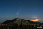 Kometa i molniya za gorami Bighorn