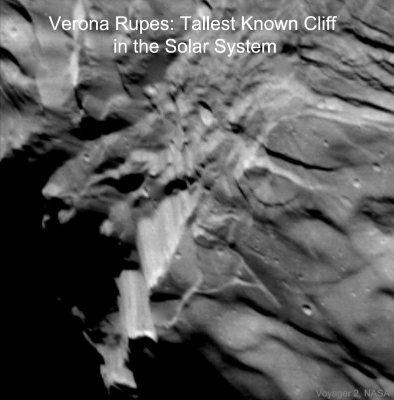 Verona Rupes: samaya vysokaya skala v Solnechnoi sisteme