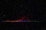Разноцветный метеор из потока Квадрантиды