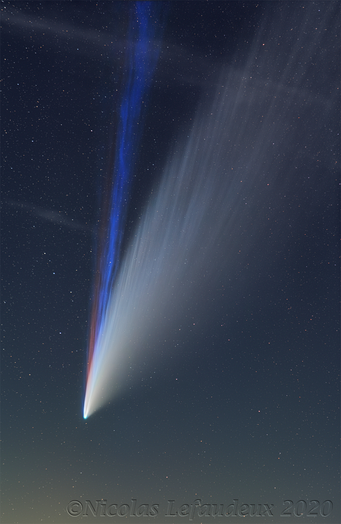 Tri hvosta komety NEOWISE