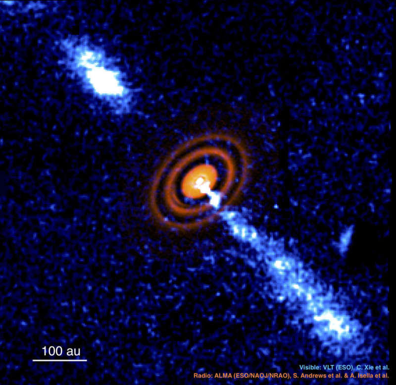 HD 163296: джет от формирующейся звезды