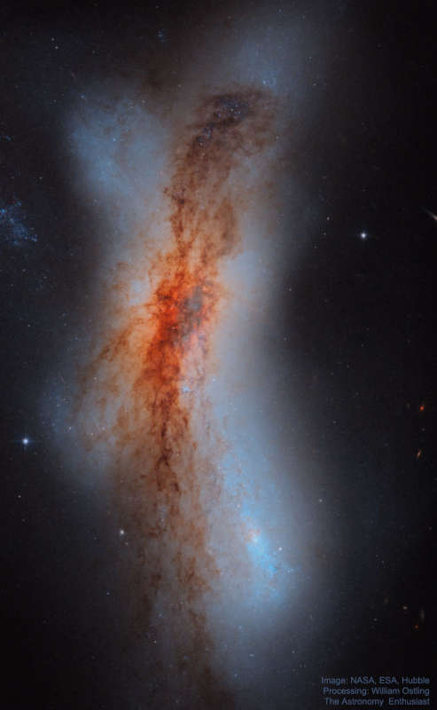 NGC 520: сталкивающиеся галактики