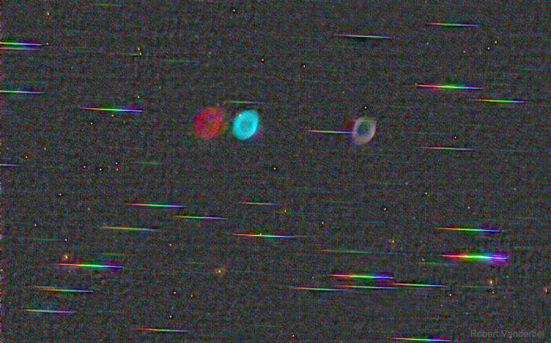 Colors: Ring Nebula versus Stars
