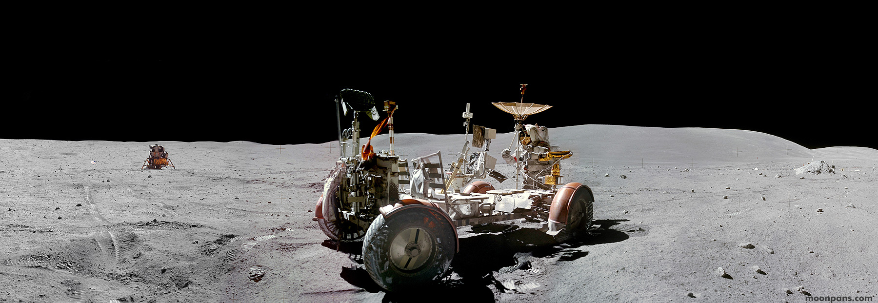 Apollo 16 Moon Panorama