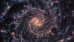 Спиральная галактика M74: более четкий вид