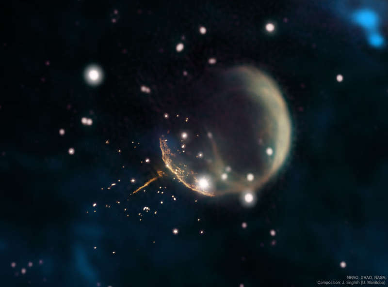 Сверхновая выстреливает пульсар J0002