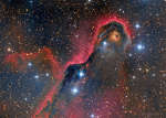Neobychnaya globula v IC 1396