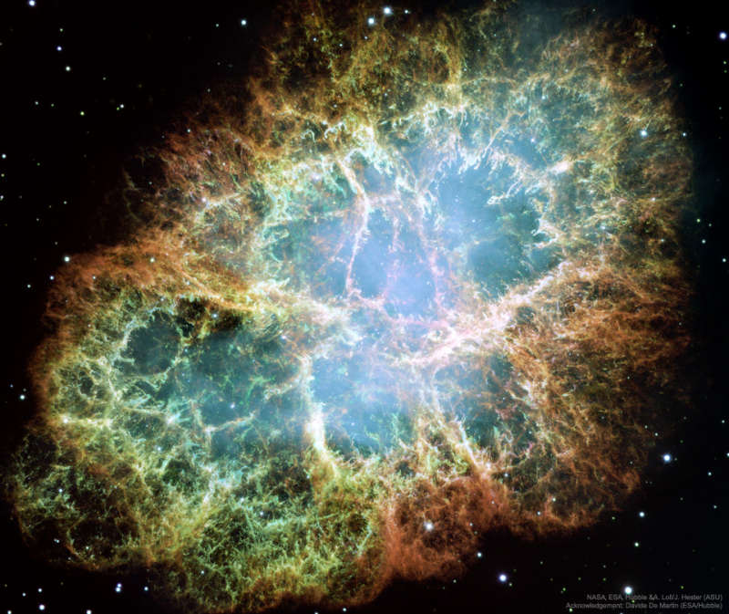 APOD: 2023 January 15 Б M1: The Crab Nebula from Hubble