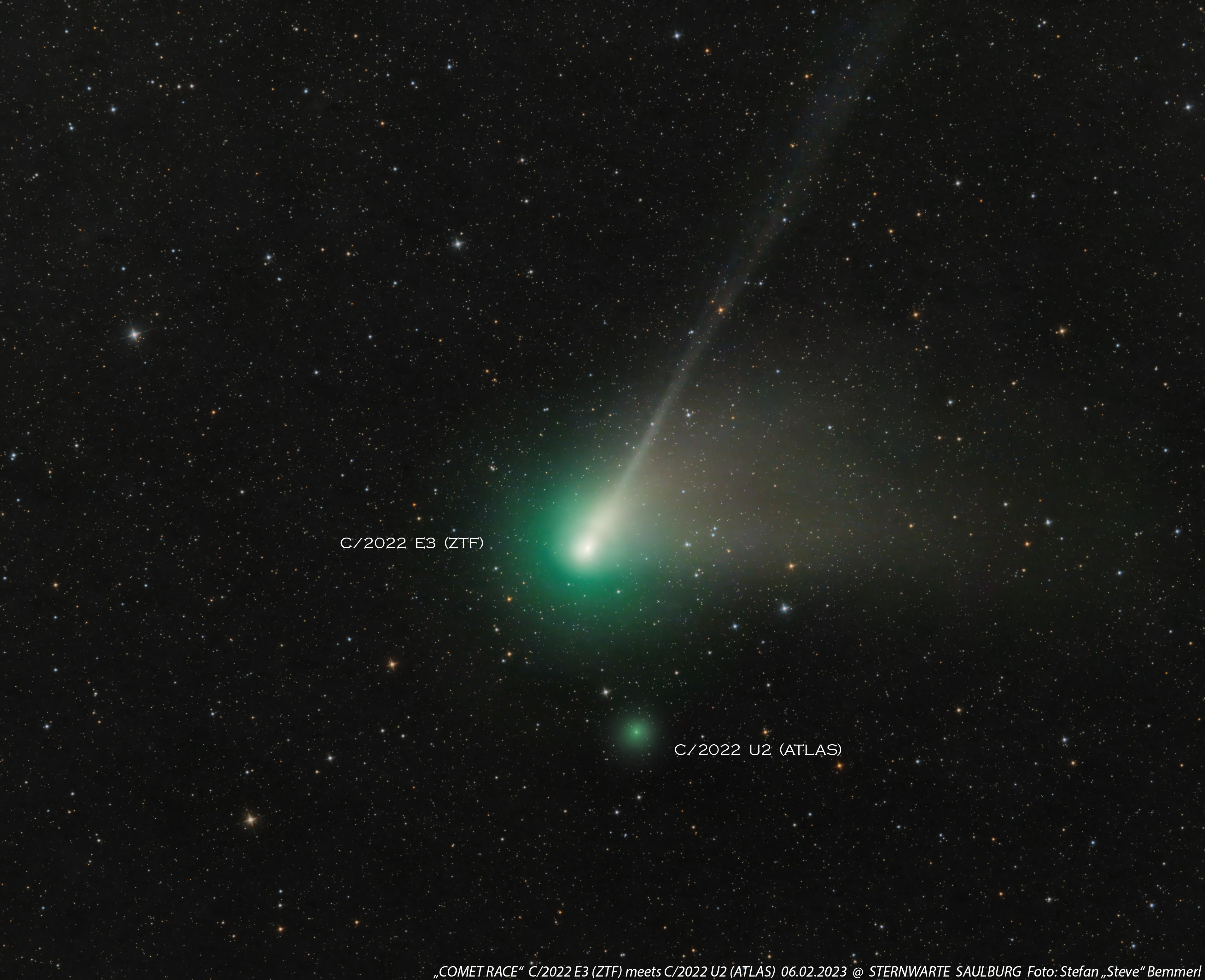 Vstrecha dvuh komet: ZTF i ATLAS