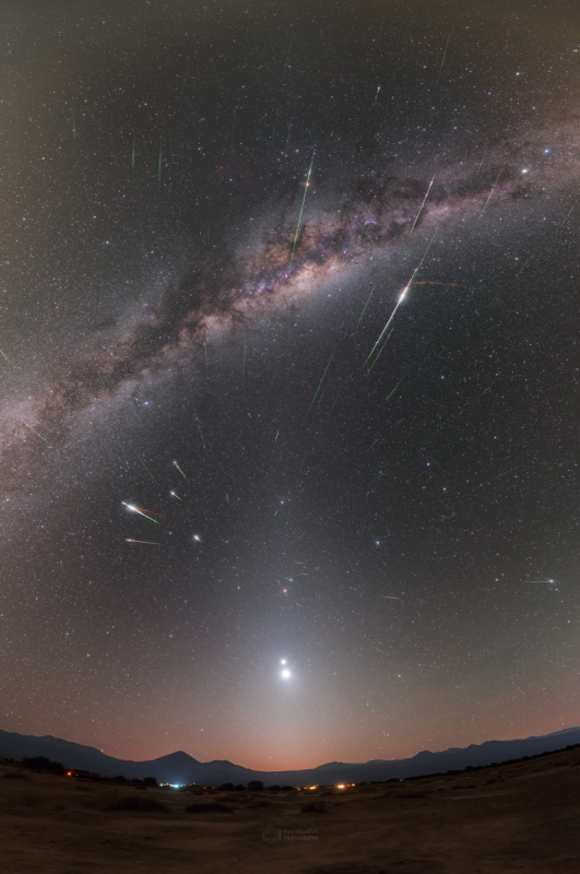 Halley Dust, Mars Dust, and Milky Way