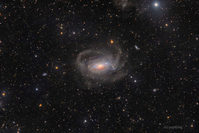 Curly Spiral Galaxy M63