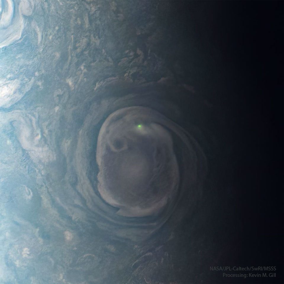 APOD: 2023 June 25  Lightning on Jupiter