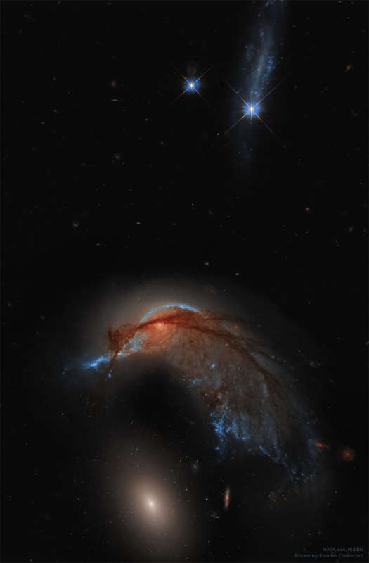 Арп 142: галактика Колибри