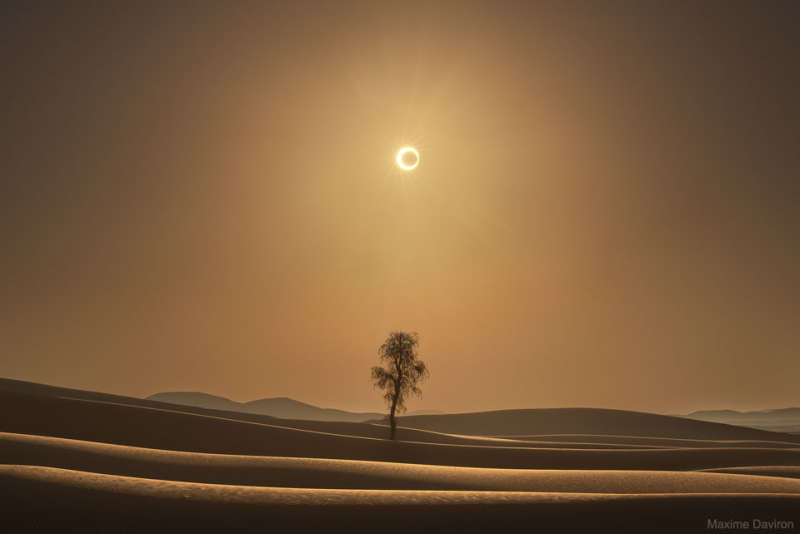 APOD: 2023 October 1  A Desert Eclipse