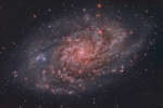 Облака водорода в M33