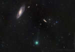 Галактики и комета