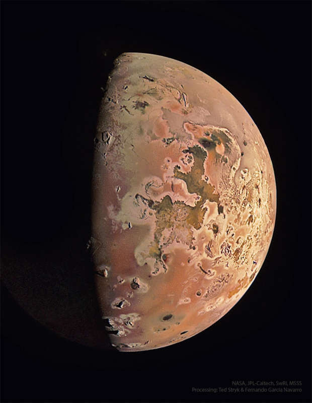 APOD: 2023 October 23 B Moon Io from Spacecraft Juno