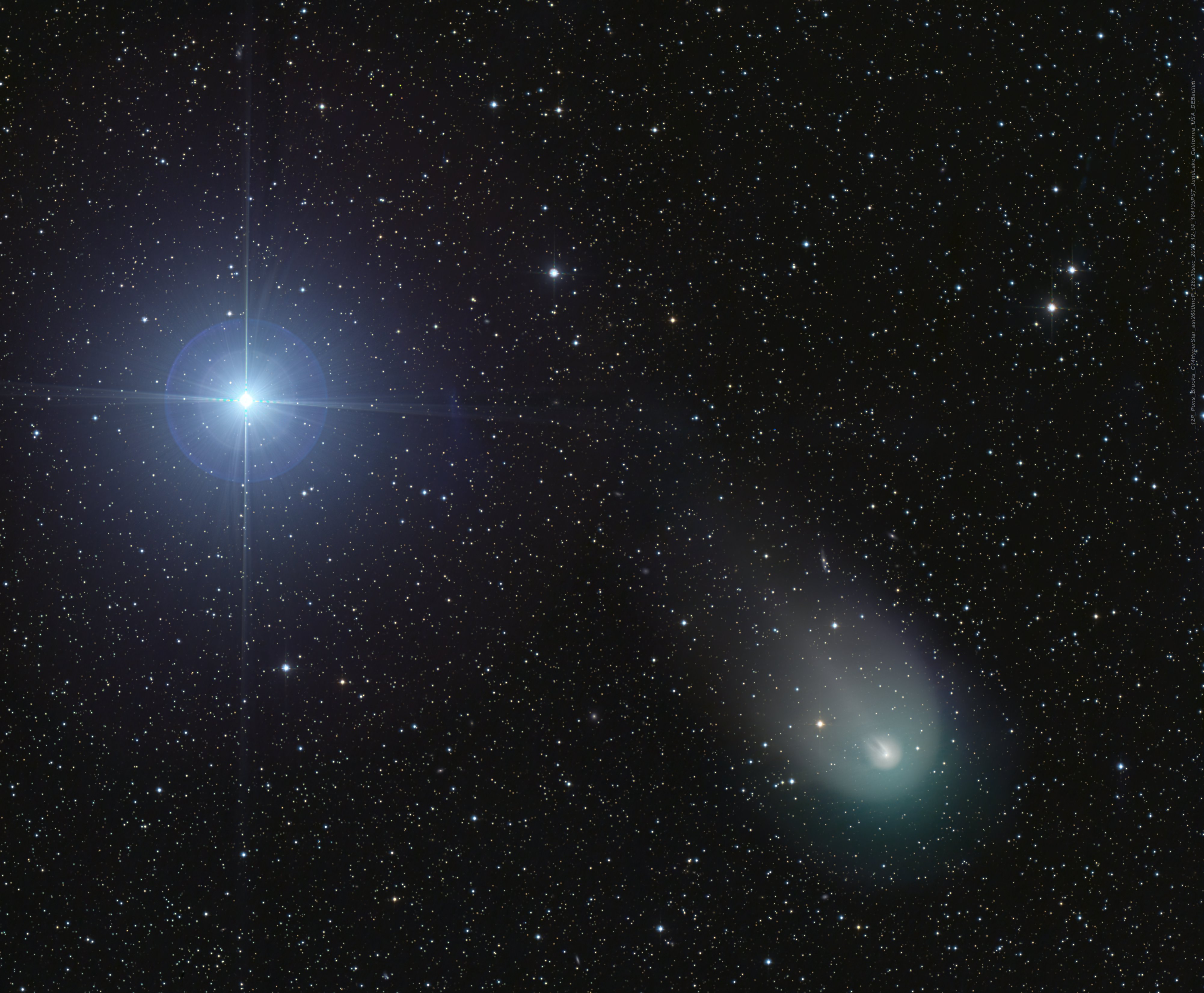 Комета понса брукса 2024 фото. Комета 12p/Понса-Брукса. Комета Понса Брукса 2024. Комета 12p Pons-Brooks. 12p/Понса - Брукса.