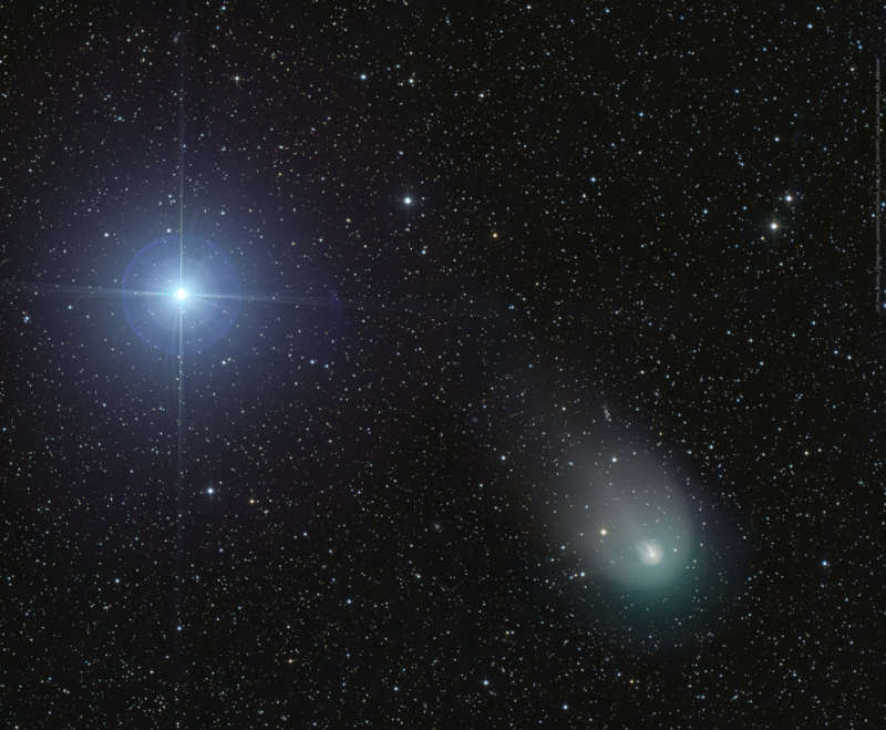 Vega and Comet 12P Pons-Brooks
