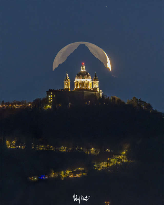APOD: 2023 December 25 B Cathedral, Mountain, Moon