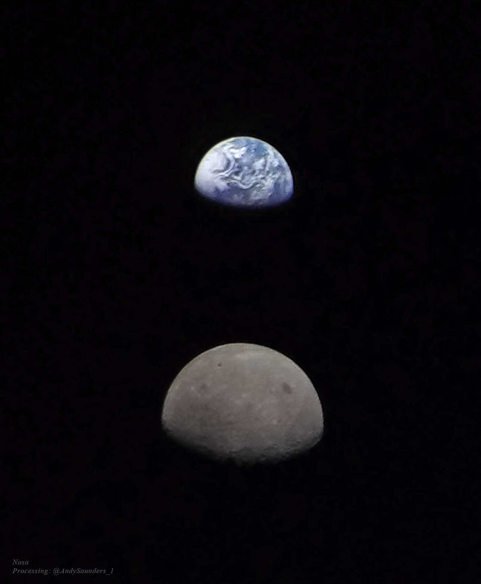 Астронет > APOD 2024 January 24 Б Earth and Moon from Beyond