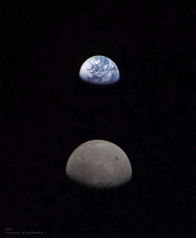 APOD: 2024 January 24  Earth and Moon from Beyond