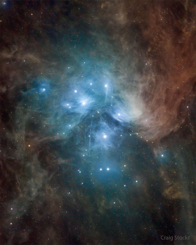 APOD: 2024 January 29  The Pleiades: Seven Dusty Sisters