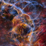 APOD: 2024 April 16  Filaments of the Vela Supernova Remnant