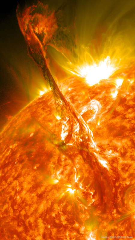 APOD: 2024 May 26 B A Solar Filament Erupts