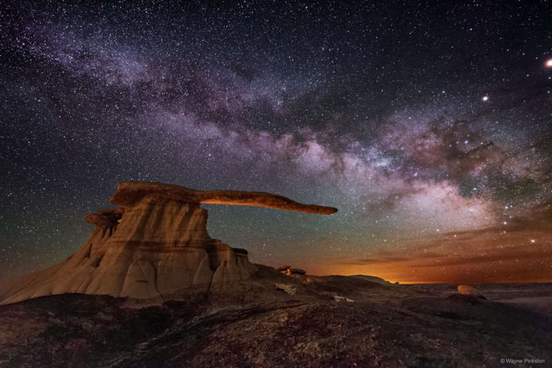 APOD: 2024 July 21 B King of Wings Hoodoo under the Milky Way