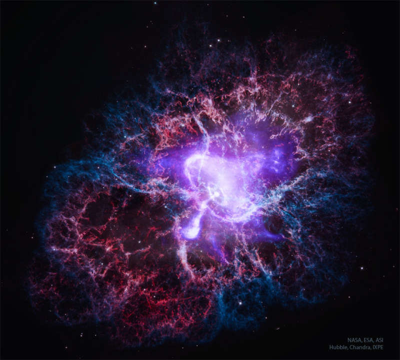 APOD: 2024 July 23 B The Crab Nebula from Visible to X Ray