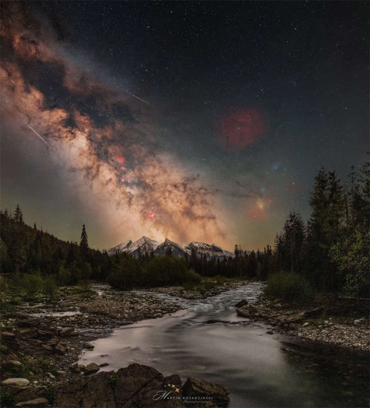 APOD: 2024 September 11  A Night Sky over the Tatra Mountains