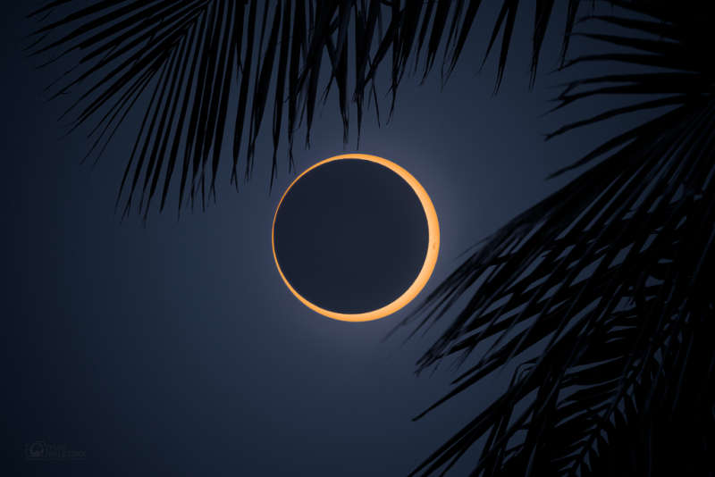 Ring of Fire over Easter Island