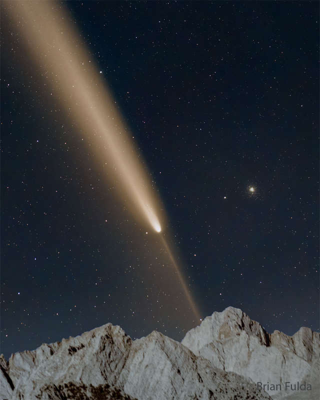 APOD: 2024 October 21 B Comet Tsuchinshan ATLAS over California