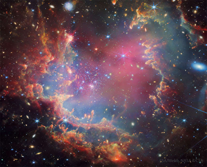 APOD: 2024 October 29 B NGC 602: Stars Versus Pillars from Webb